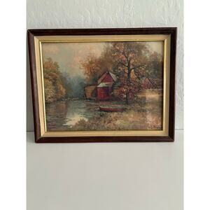 Mill Stream by Robert Wood(Painter of American Landscape),Litho Print,D.A.C. N.Y